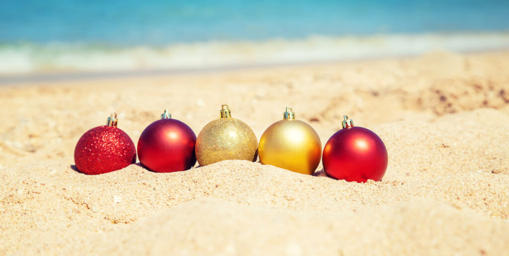 Christmas,On,The,Beach.,Travels.,Selective,Focus,Nature