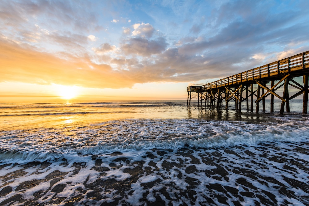 Ocean Isle Beach Pier at sunset