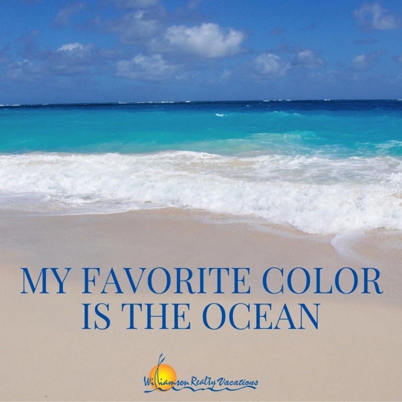 My favorite color is the ocean.