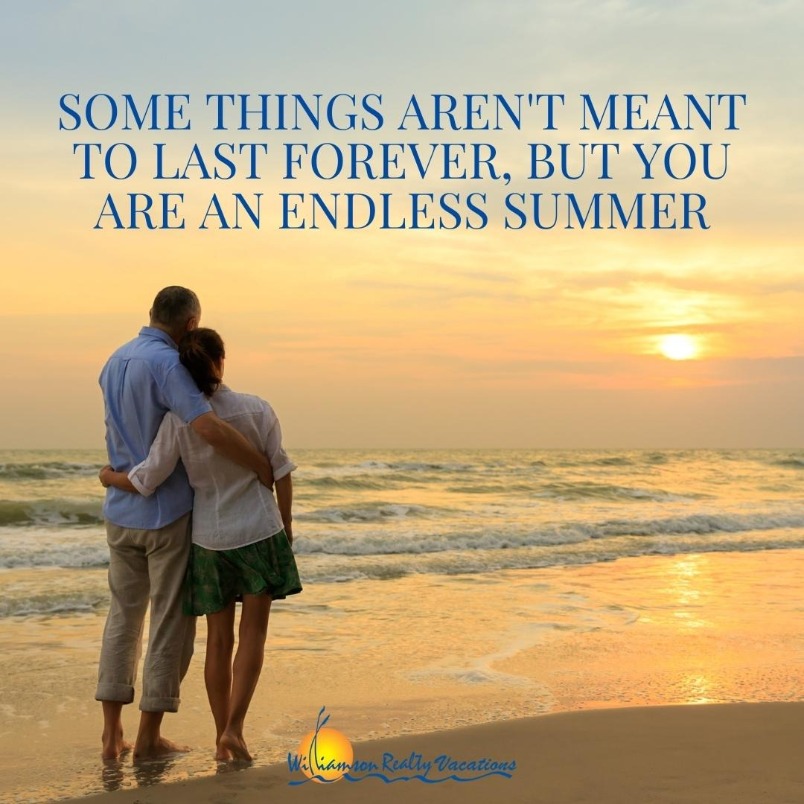 Some things aren't meant to last forever, but you are an endless summer.