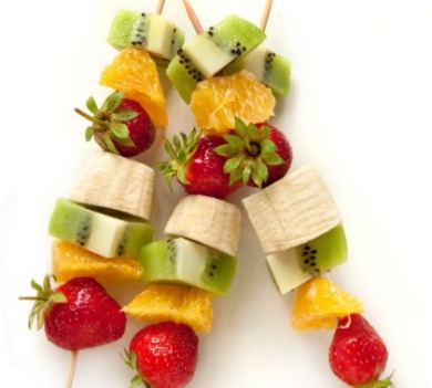 Fresh fruit skewers | Williamson Realty Vacations Ocean Isle Beach Rentals