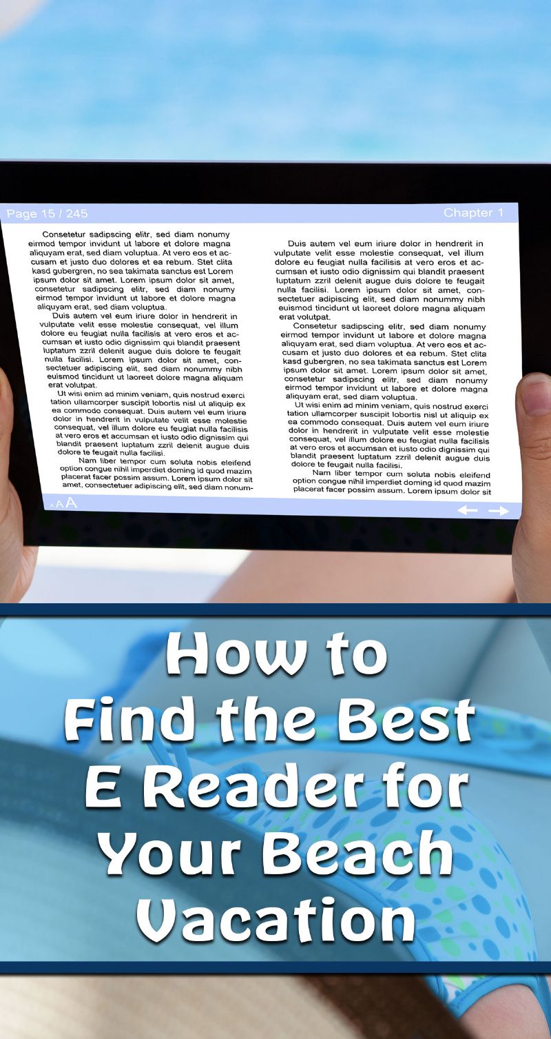 Best E Reader for Your Beach Vacation Pin