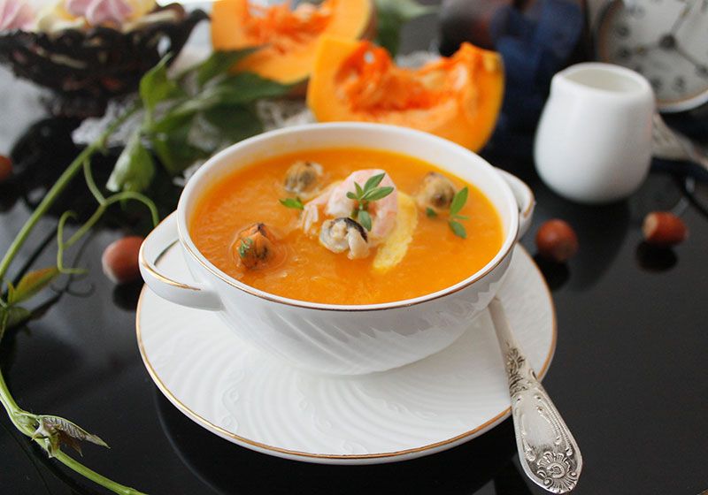 Pumpkin Shrimp Bisque