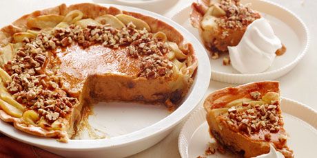 Apple-Pumpkin-Pecan Pie