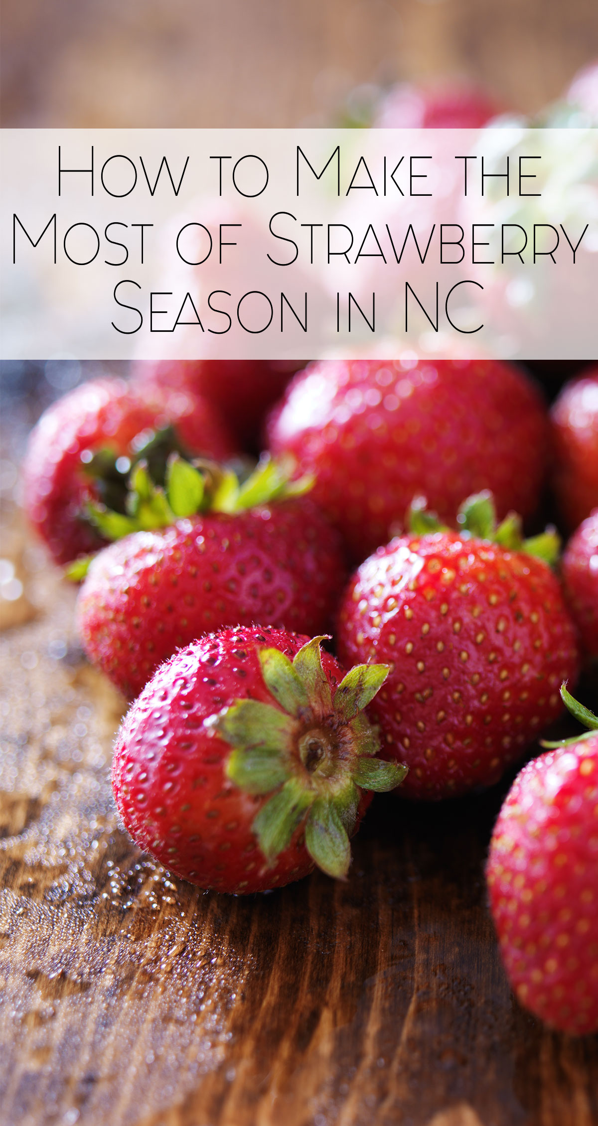 How to Make the Most of Strawberry Season in Coastal NC Pin