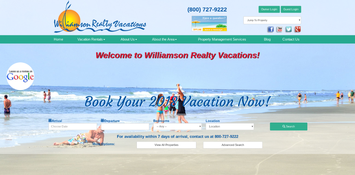 book online | Williamson Realty Vacations