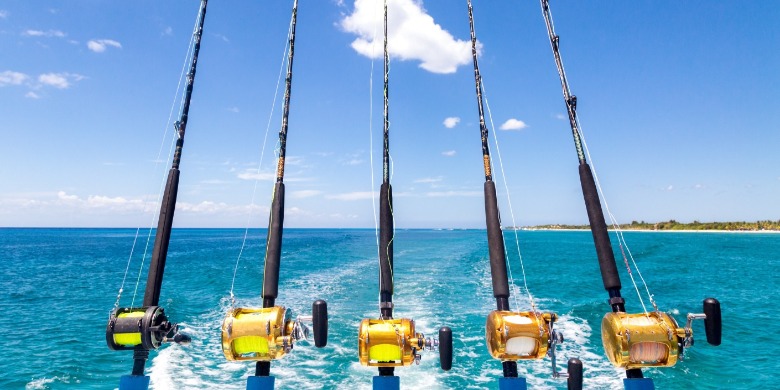 fishing rods off the back of a charter boat | Williamson Realty