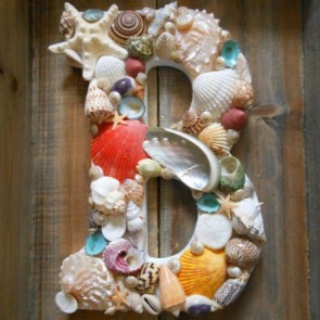 DIY seashell decorated letters | Williamson Realty Ocean Isle Beach Rentals
