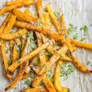  Baked pumpkin fries dusted with parmesan | Williamson Realty Ocean Isle Beach rentals