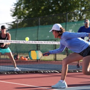 Friends playing pickleball | Williamson Realty Ocean Isle Beach NC Rentals