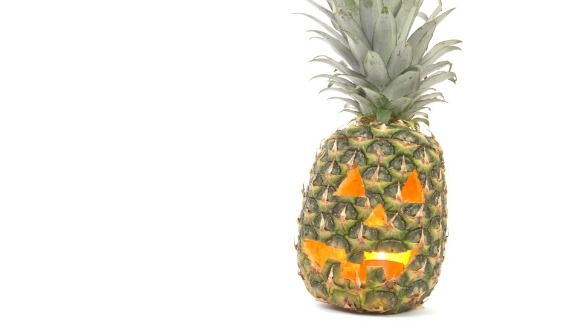 Pineapple Jack-O-Lantern | Williamson Realty Vacations