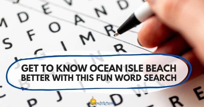 Get to Know Ocean Isle Beach Better with This Fun Word Search