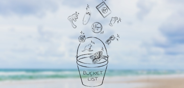 picture of bucket list on the beach | Williamson Realty