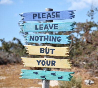 Please leave nothing but your footprints | Williamson Realty Ocean Isle Beach Rentals