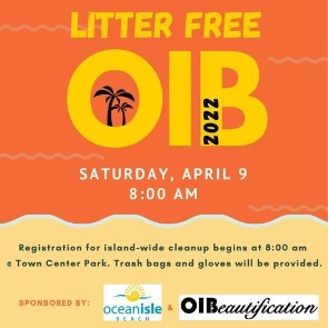 Litter Free OIB Spring Cleanup Event | Williamson Realty Ocean Isle Beach Rentals