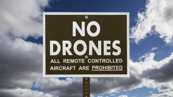 no drones sign | Williamson Realty
