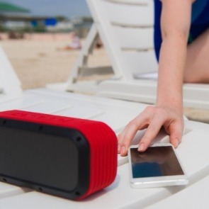 Music with speaker on the beach | Williamson Realty Vacation Rentals Ocean Isle Beach NC