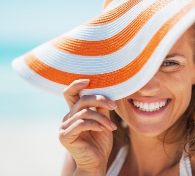 happy woman on vacation | Williamson Realty Vacations