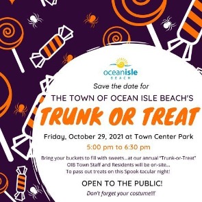 Ocean Isle Beach Trunk or Treat Halloween Event  | Williamson Realty Ocean Isle Beach Rentals