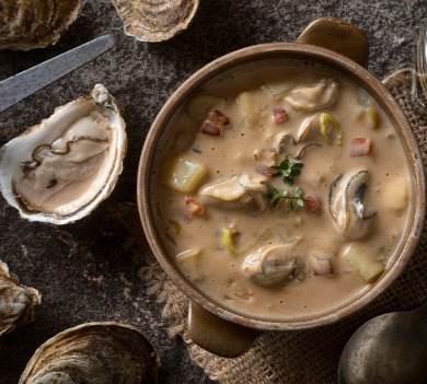 oyster stew with fresh oysters | Ocean Isle Beach NC Vacation Rentals | Williamson Realty
