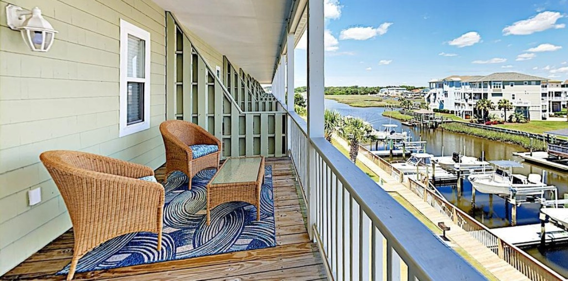 canal view from Captain's Landing H | Williamson Realty