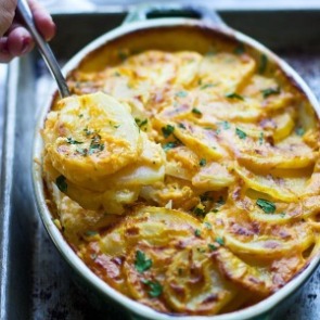 Pumpkin Cheddar Scalloped Potatoes | Williamson Realty Ocean Isle Beach rentals