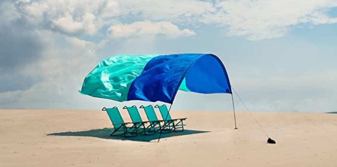 Example of a wind-powered sunshade by allowed on Ocean Isle Beach | Williamson Realty Ocean Isle Beach Vacation Rentals